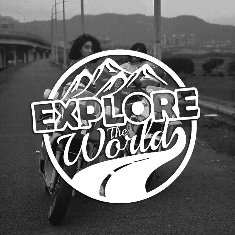 Outdoor Adventure World - Calcomanía para el Exterior de Coches