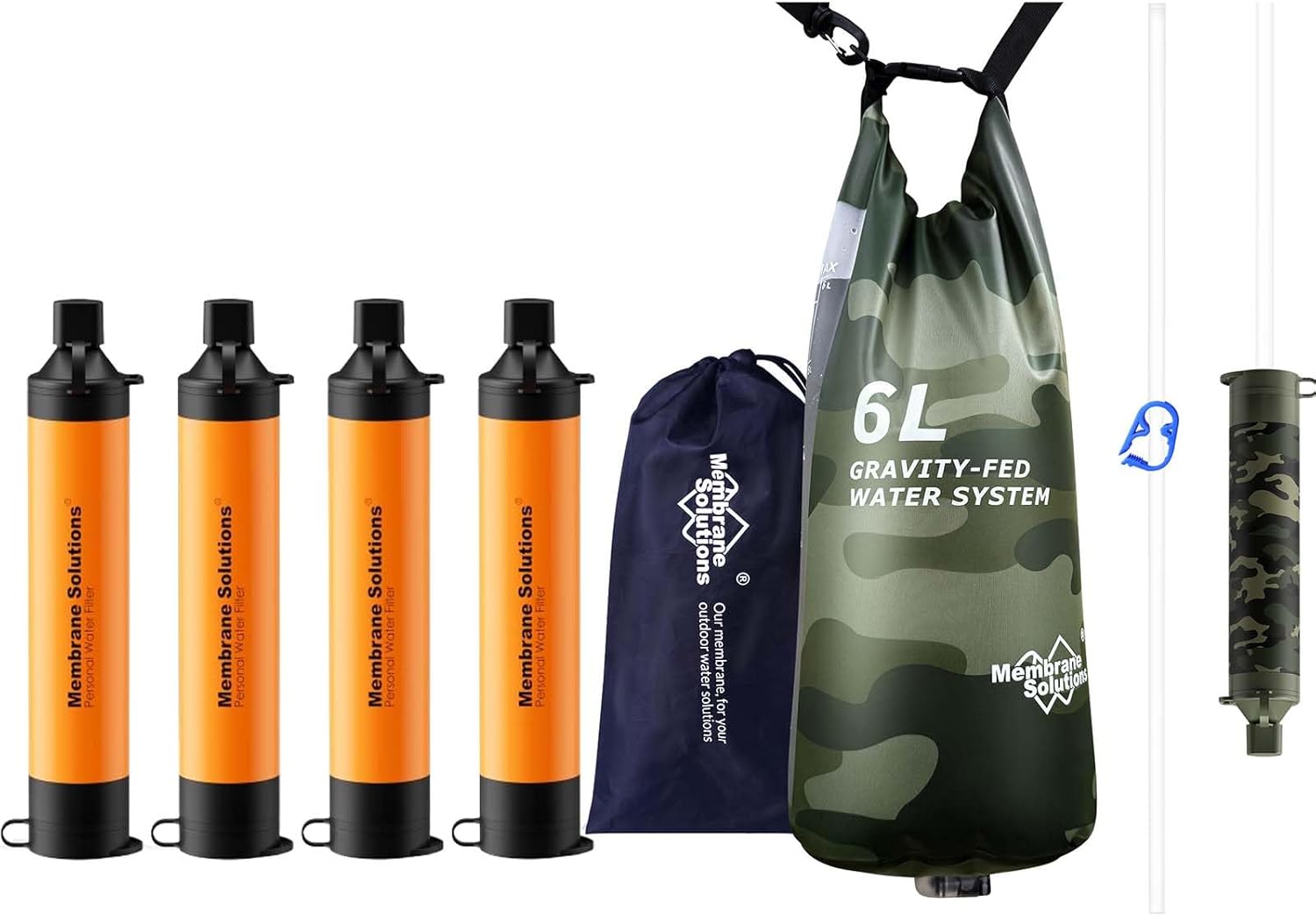 Water Filter Straw - Filtro de agua Pro 6L Camo
