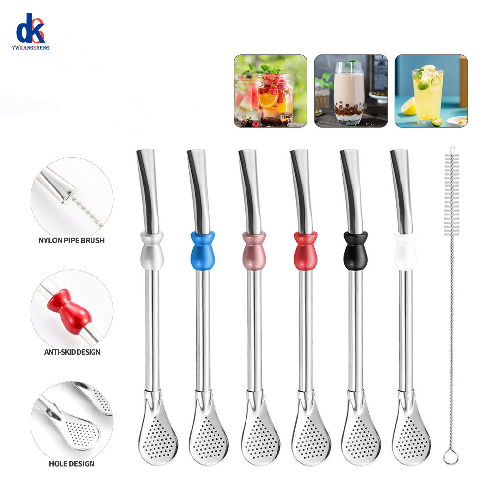 Water Filter Straw - Cuchara de Acero Inoxidable 304 Reutilizable