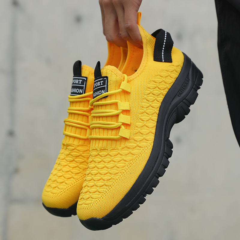 Outdoor Adventure For Adults - Zapatillas de deporte amarillas brillantes para