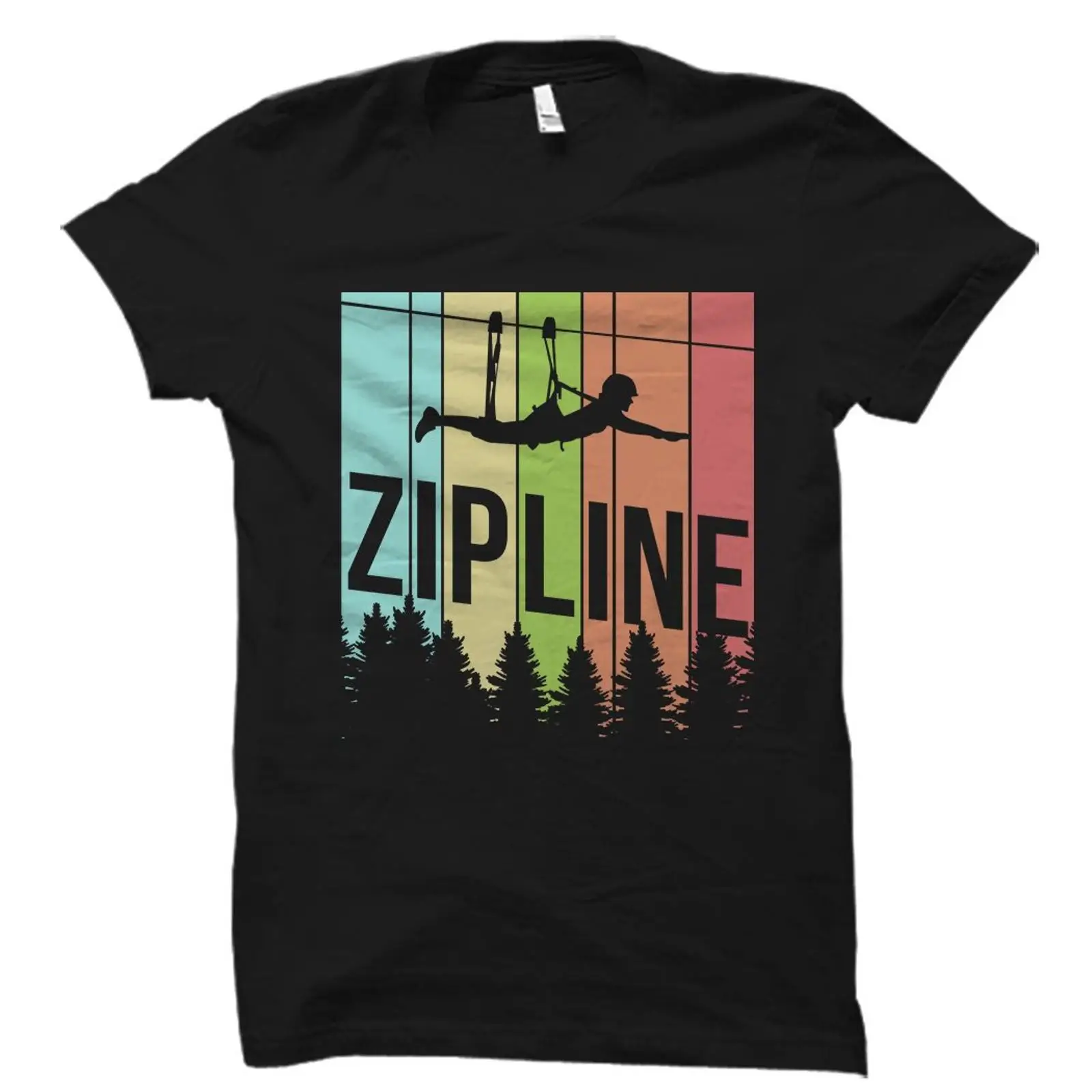 Outdoor Adventure Ziplines & Waterfall Puerto Vallarta - Camiseta Vintage Retro Zipline para Entusiastas