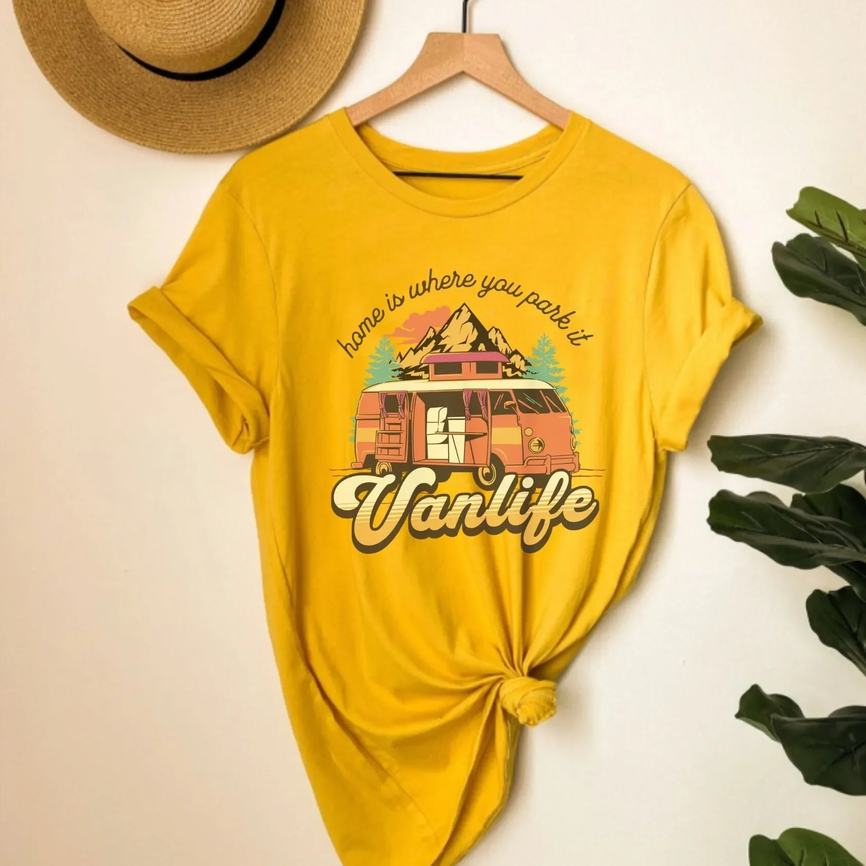 Outdoor Adventure Girl - Camiseta Vanlife, aventura de camping en
