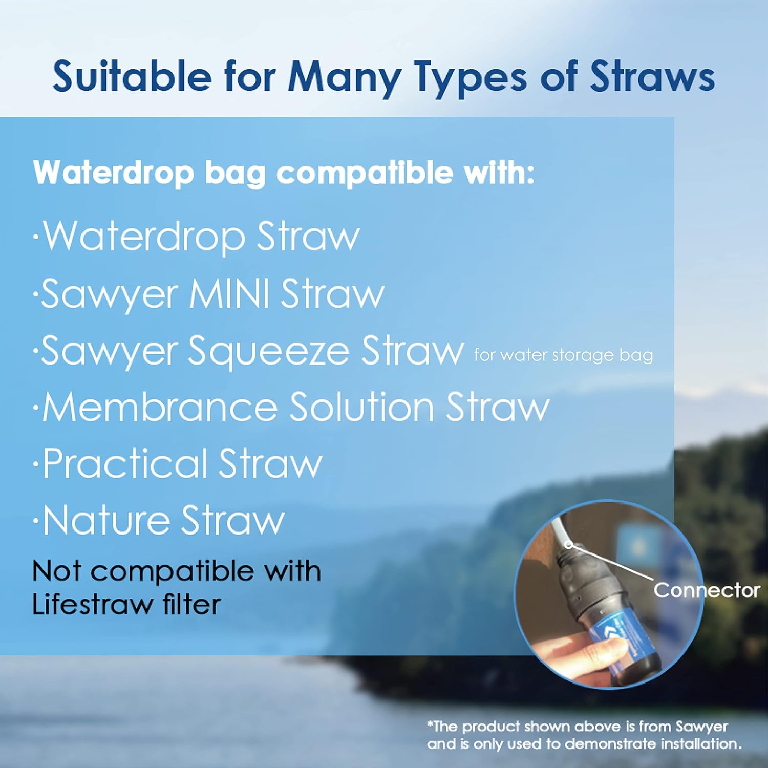 Bolsa de agua Waterdrop Gravit - Water Filter Straw reseña y precio