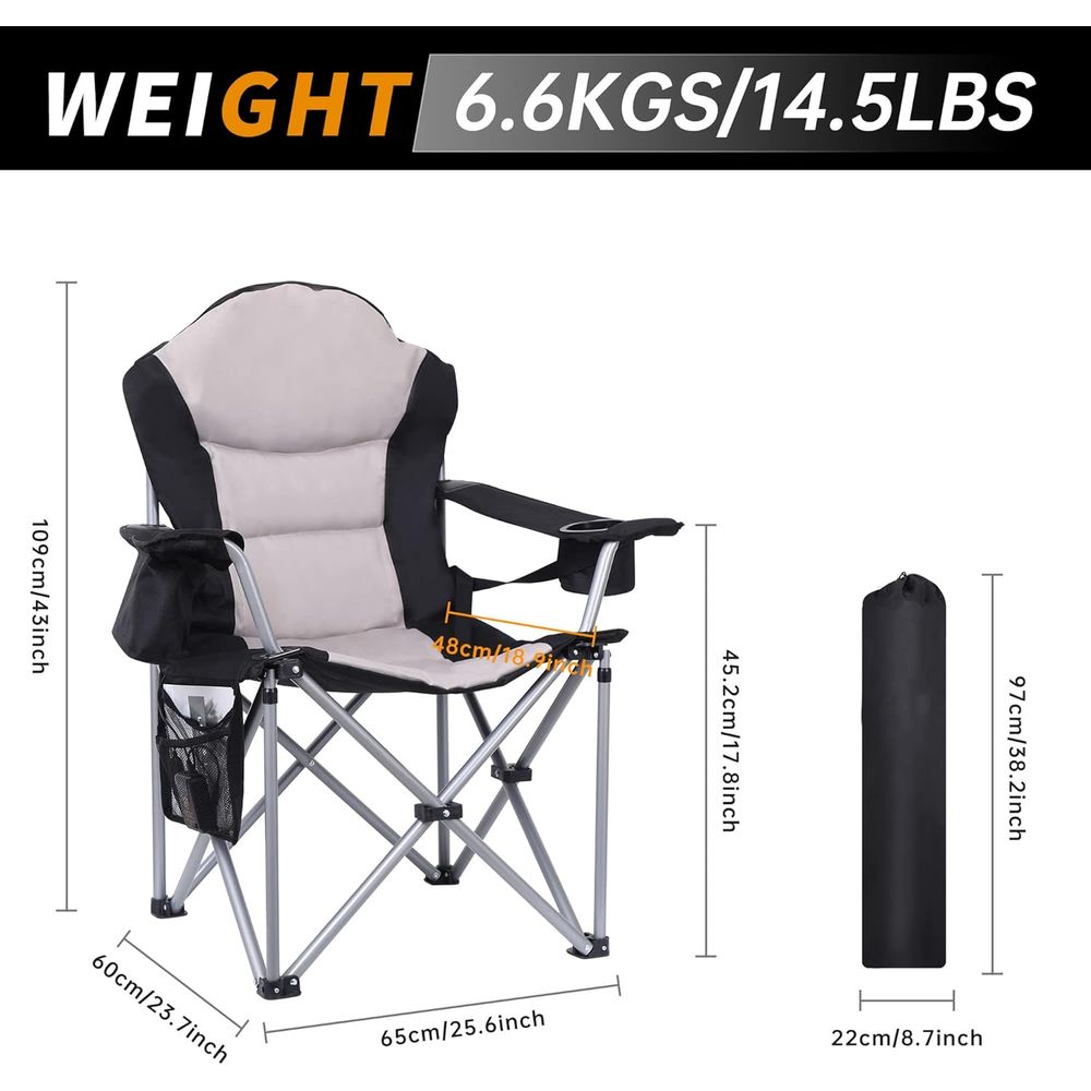 Juego de 2 Sillas Portátiles c - Outdoor Adventurer reseña y precio