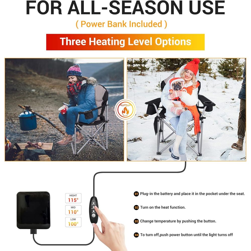 Juego de 2 Sillas Portátiles c - Outdoor Adventurer reseña y precio