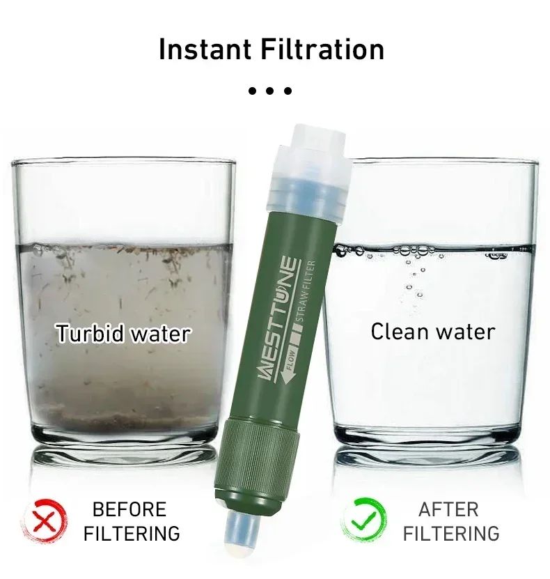 Westtune Mini Camping al aire  - Water Filter Straw reseña y precio