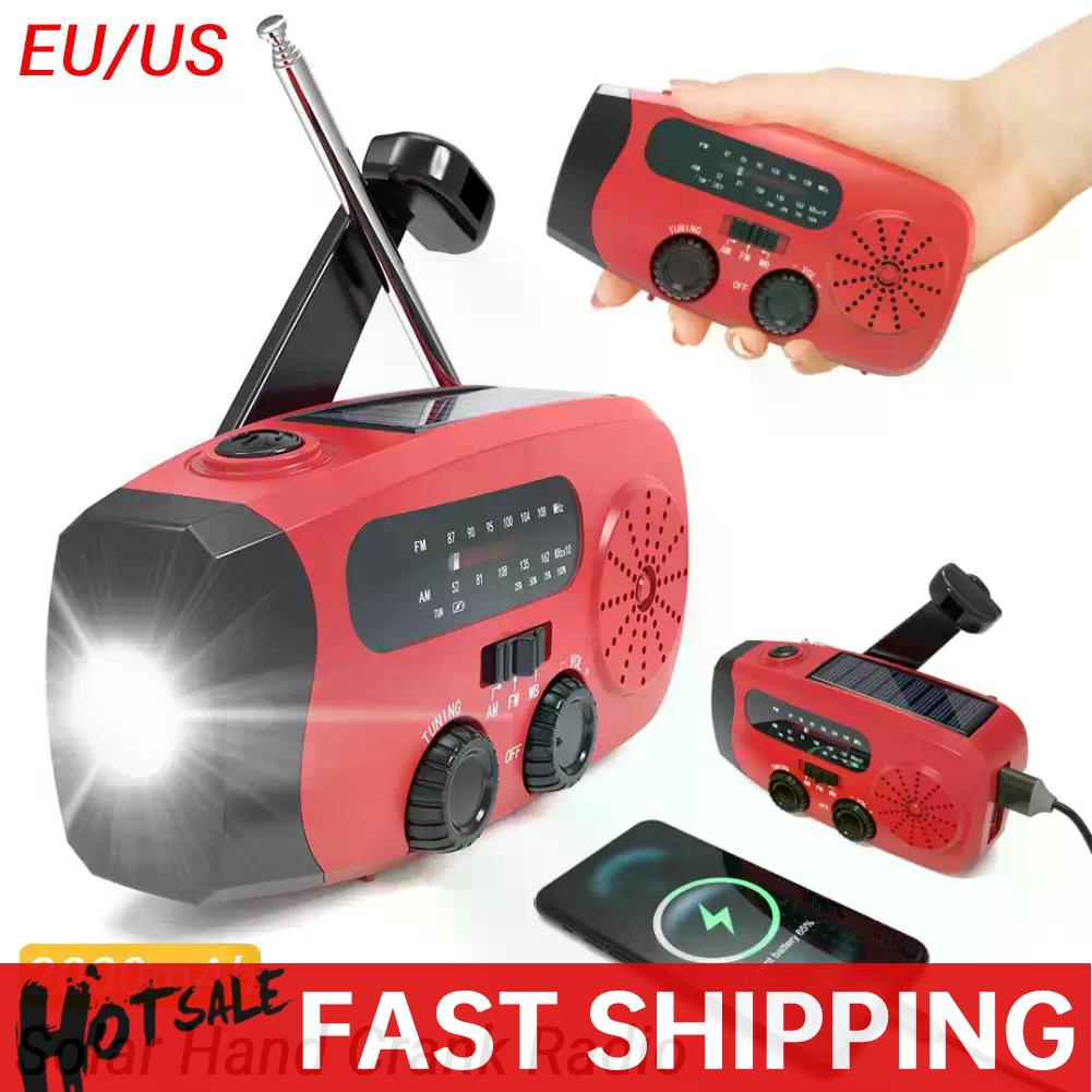 Radio portátil con manivela de - Emergency Radio Solar reseña y precio