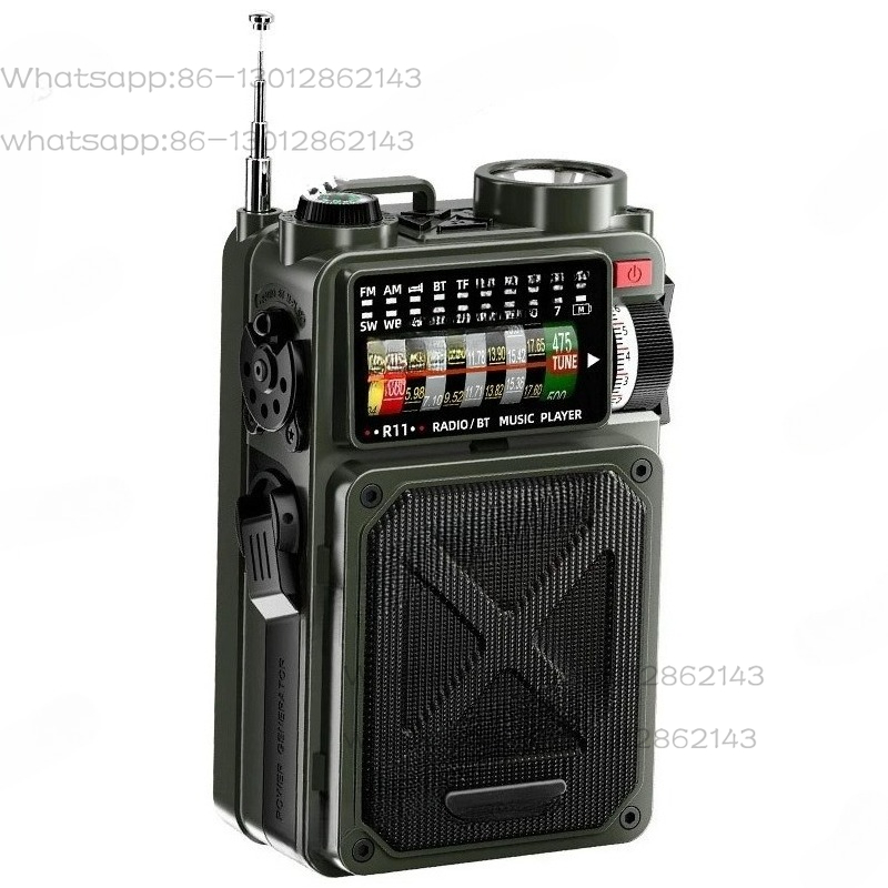 Radio de manivela con energía  - Emergency Radio Solar reseña y precio